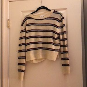 Cozy striped sweater.